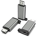 USB-C to Micro USB Adapter, 3-Pack USB Type C Female to Micro USB Male Converter USB C to Micro B 2.0 Charge & Data Sync Compatible with Samsung…