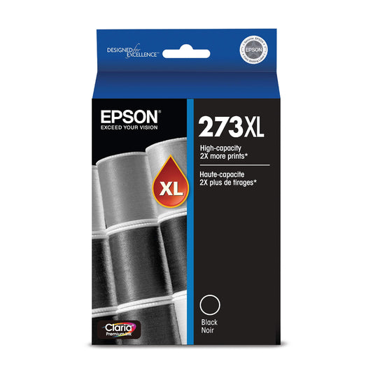 EPSON 273 Claria Ink High Capacity (T273XL020-S) Works with Expression Premium XP-520, 600, 610, 620, 800, 810, 820