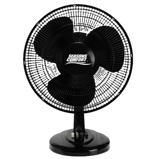 Seasons Comfort 16" Table Fan, Adjustable Tilt, Oscillating, 3 Speed -FTT16