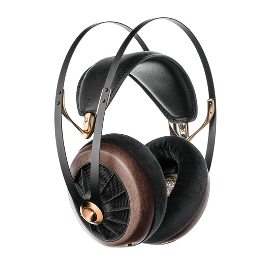 MEZE AUDIO 109 PRO | Wired Over-The-Ear Walnut Wood Audiophile Open-Back Headphones | 50mm Dynamic Drivers | Low Impedance 40 Ohms | Cables…