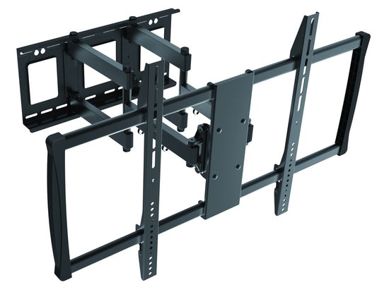 Aticulating Full Motion TV Wall Mount(05424A). Tilt 15°, Swivel 45°, Fits for 60 to 100 Inch LED LCD Plasma Monitor, VESA Up to 600x900, Cold-Rolled