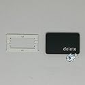 Dolphin.dyl(TM) Replacement Individual Key Cap for US New MacBook Pro A1989 A1990 Key Keyboard(Key Cap with Hinge) (Delete)