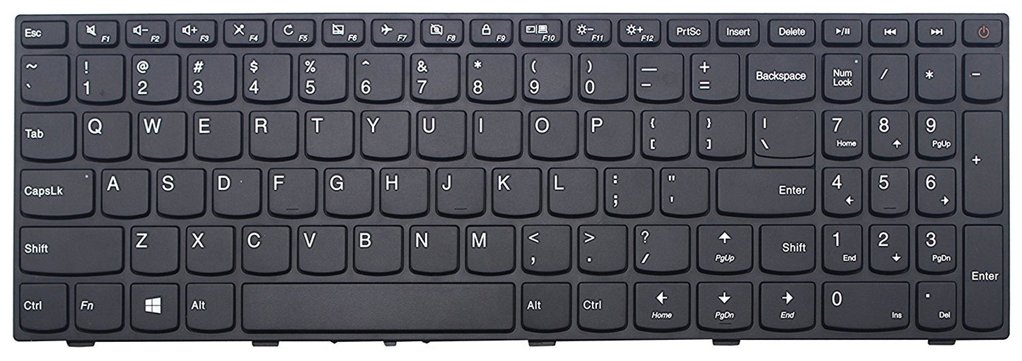 Original New for Lenovo IdeaPad 110-15ISK (Machine Type: 80UD) US Black Keyboard with Frame