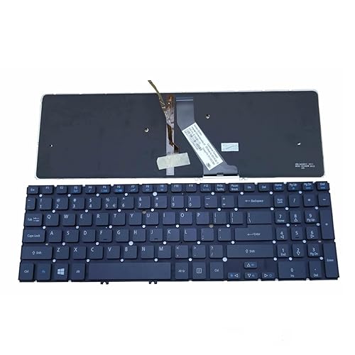 New Laptop Backlit Keyboard Replacement for Acer Aspire M5-581G M5-581T M5-581TG M5-582PT, US Layout Black Color