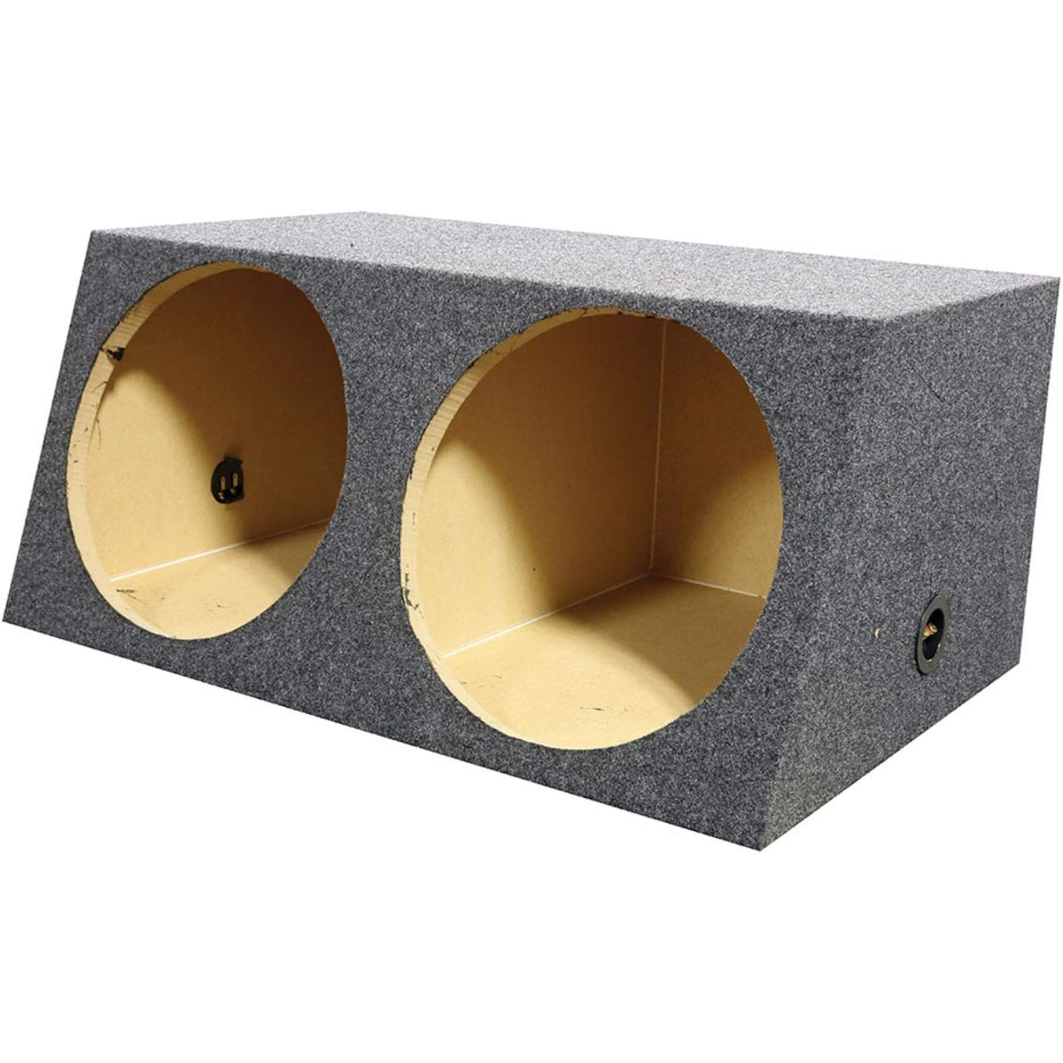 QPOWER 15 in. Empty WOOFER Box Angled Style