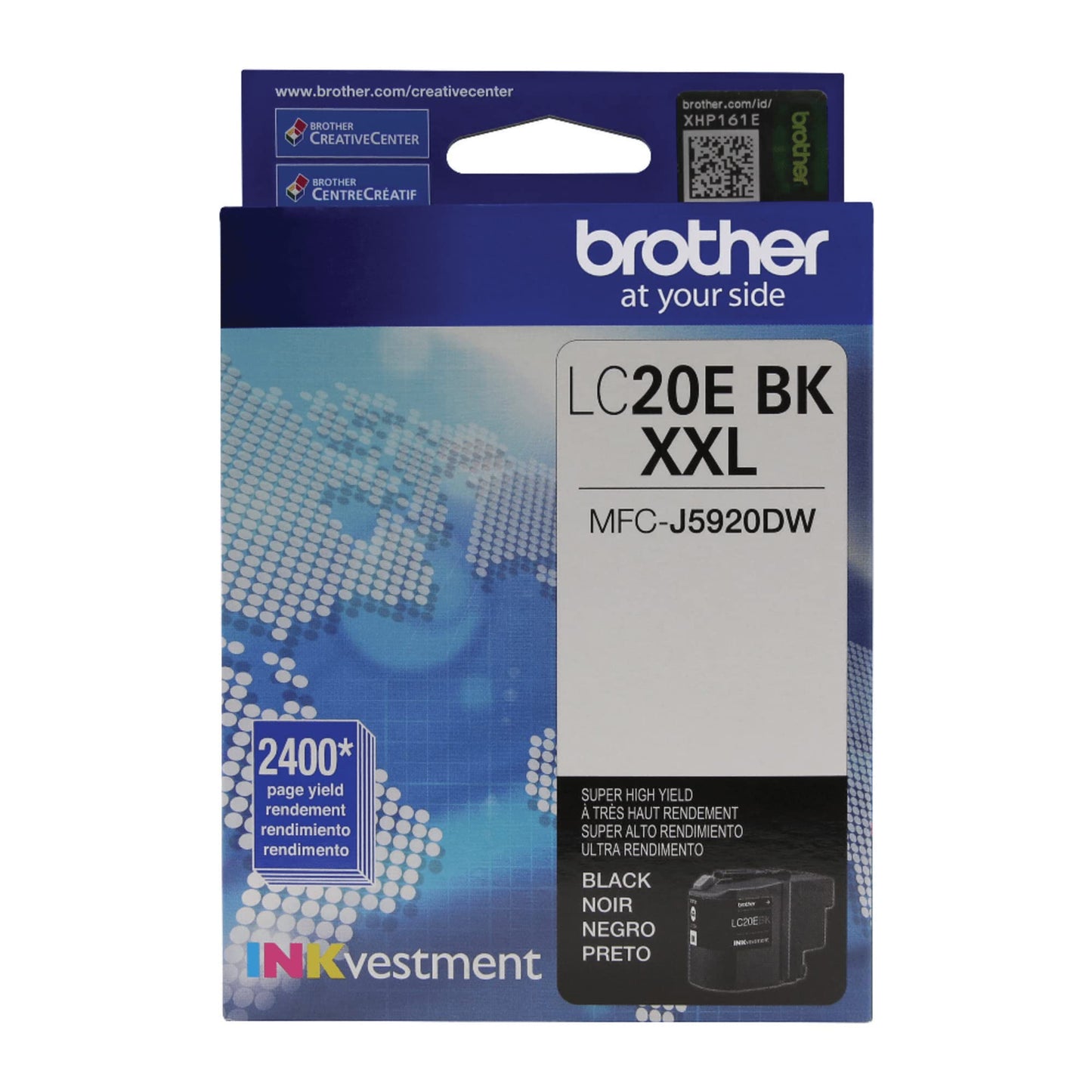Brother LC20 Black Extra-High-Yield Ink Cartridge, LC20EBKS Environmental Program