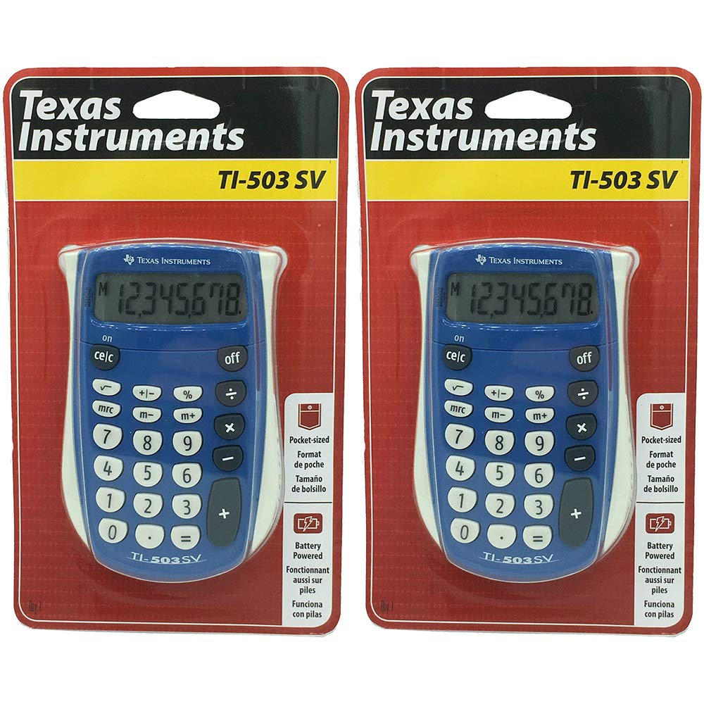 Texas Instruments : TI-503SV Handheld Calculator, Eight-Digit LCD -:- Sold as 2 Packs of - 1 - / - Total of 2 Each by Texas Instruments