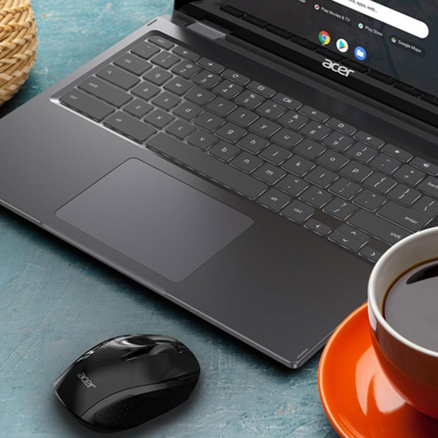 acer RF Wireless Mouse M501 (Black), Works with Chromebook, with USB Plug and Play for Right/Left Handed Users (for Chromebooks, Windows PC & Mac