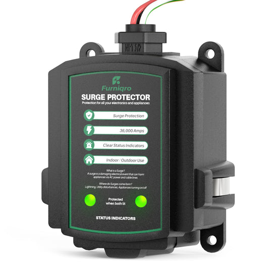 Furniqro FHSPD36S Whole House Surge Protector for 36,000 Amps, Ultimate Surge Protection, Whole Home Surge Protector, Indoor/Outdoor Use, 120/240V