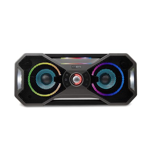 Altec Lansing Mix 2.0 - Waterproof Bluetooth Speaker with Strong Bass, Portable Speaker for Travel & Outdoor Use, 100 Foot Range & 20 Hour Playtime