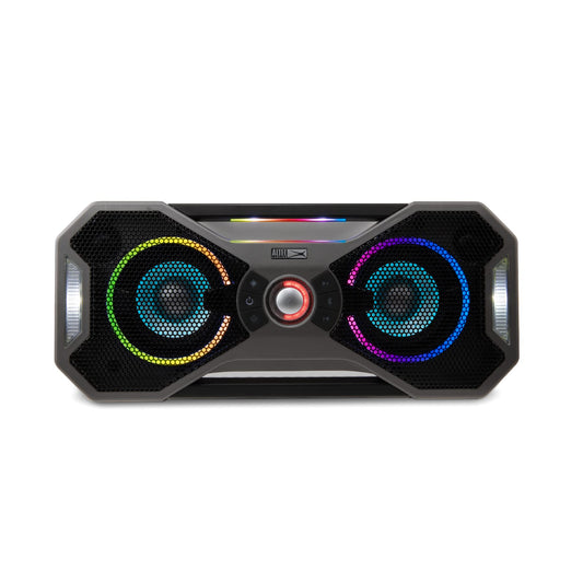 Altec Lansing Mix 2.0 - Waterproof Bluetooth Speaker with Strong Bass, Portable Speaker for Travel & Outdoor Use, 100 Foot Range & 20 Hour Playtime