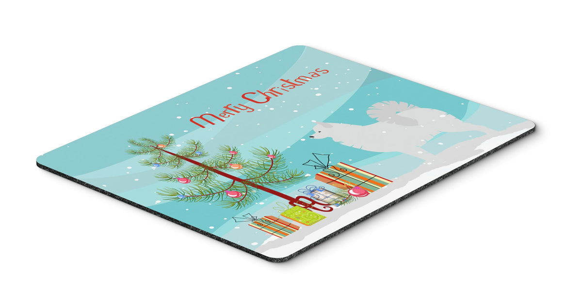 Caroline's Treasures BB2977MP Samoyed Merry Christmas Tree Mouse Pad, Hot Pad or Trivet for Home Office Gaming Working Computers Laptop Mouse