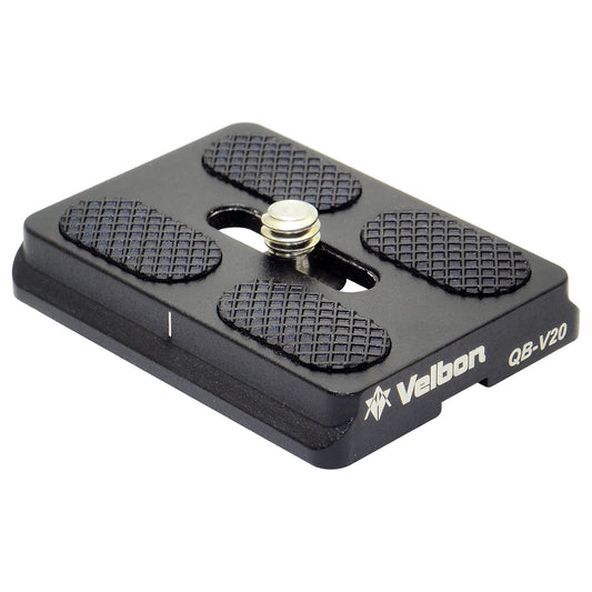 Velbon AMZQB-V20 Quick Shoe QB-V20 AZ Arca-Swiss Compatible Spare Shoes, Aluminum, Black