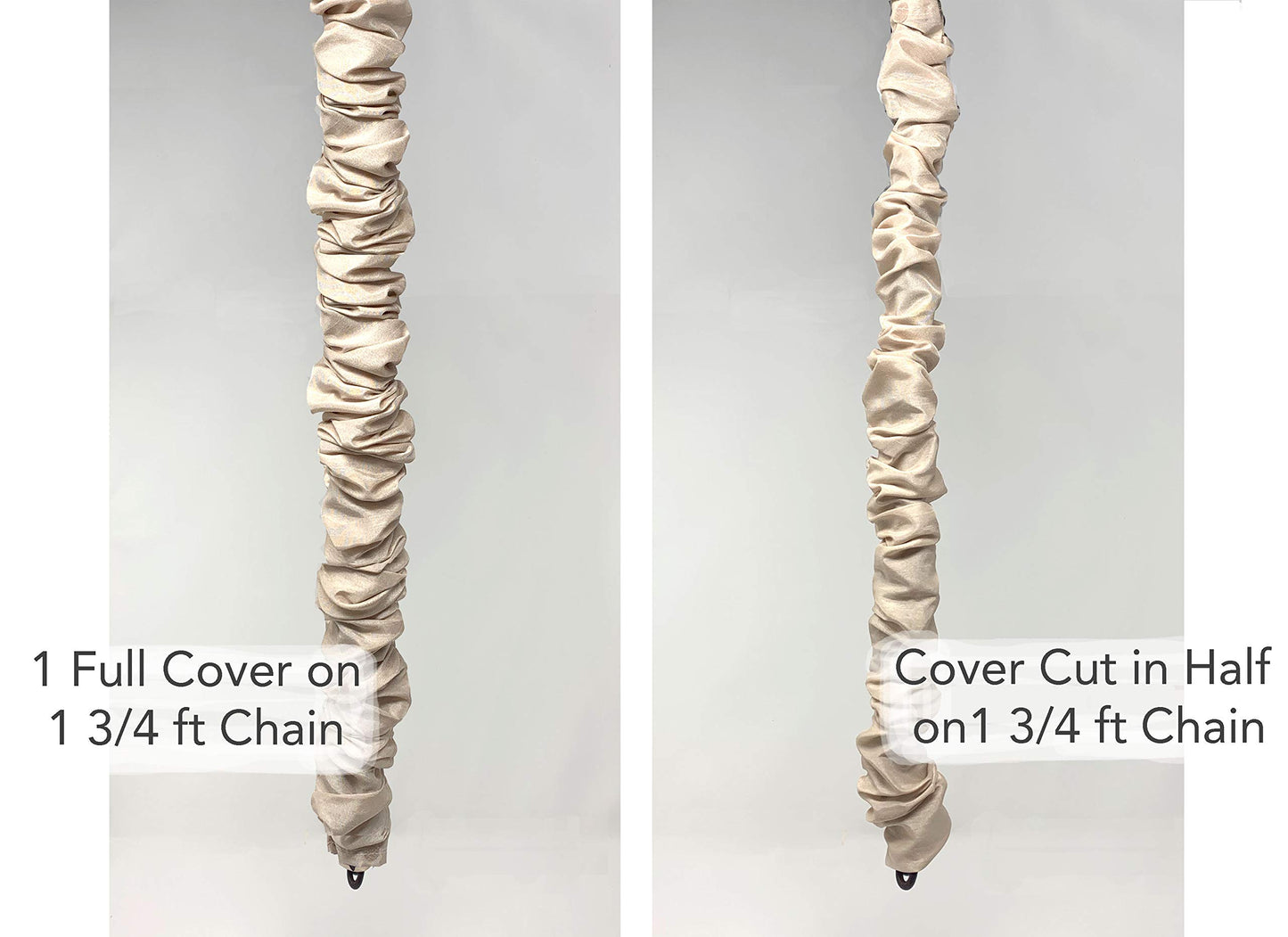 Chain and Cord Cover Chandelier 6ft Long Coffee Brown