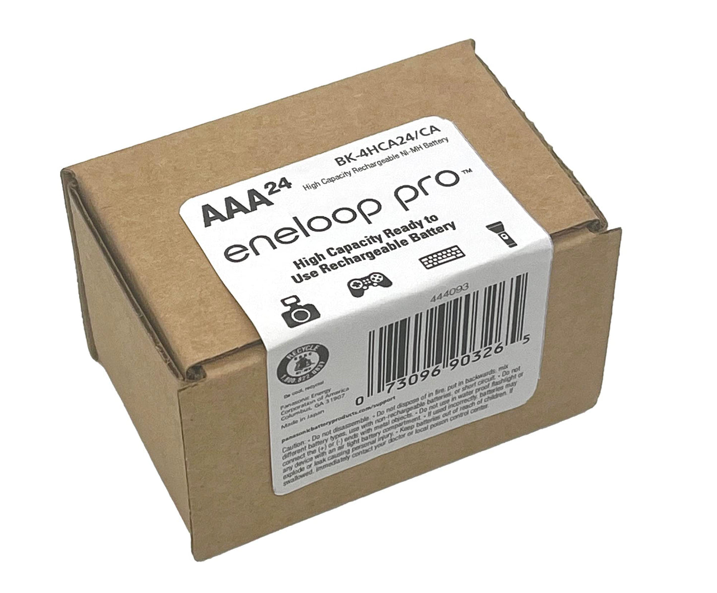 Eneloop Panasonic BK-4HCA24/CA pro AAA High-Capacity Ni-MH Pre-Charged Rechargeable Batteries, 24-Battery Pack