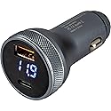 Sea-Dog Round USB & USB-C Power Plug w/Voltmeter