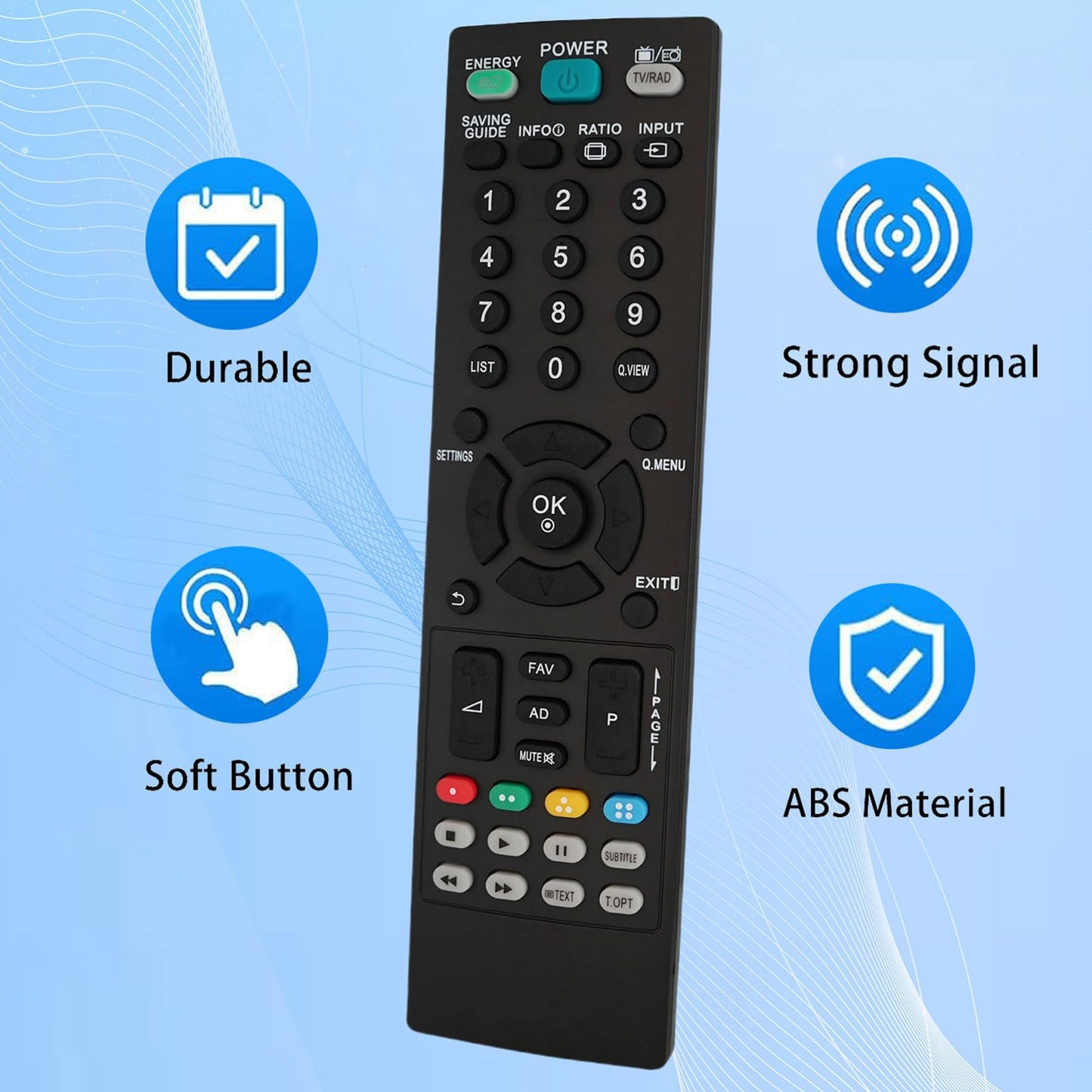 Replacement Remote Control for LG 42PA4500-UF 47LS4500-UD 47LS4500-UD 55LS4500-UD LED Smart HDTV TV