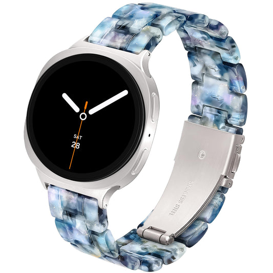 YGTIECS Resin Strap Only Compatible with Samsung Galaxy Watch 9/8 Band 40mm 44mm, for Galaxy Watch 8 Classic Band 46mm, 20mm Soft Resin Replacement