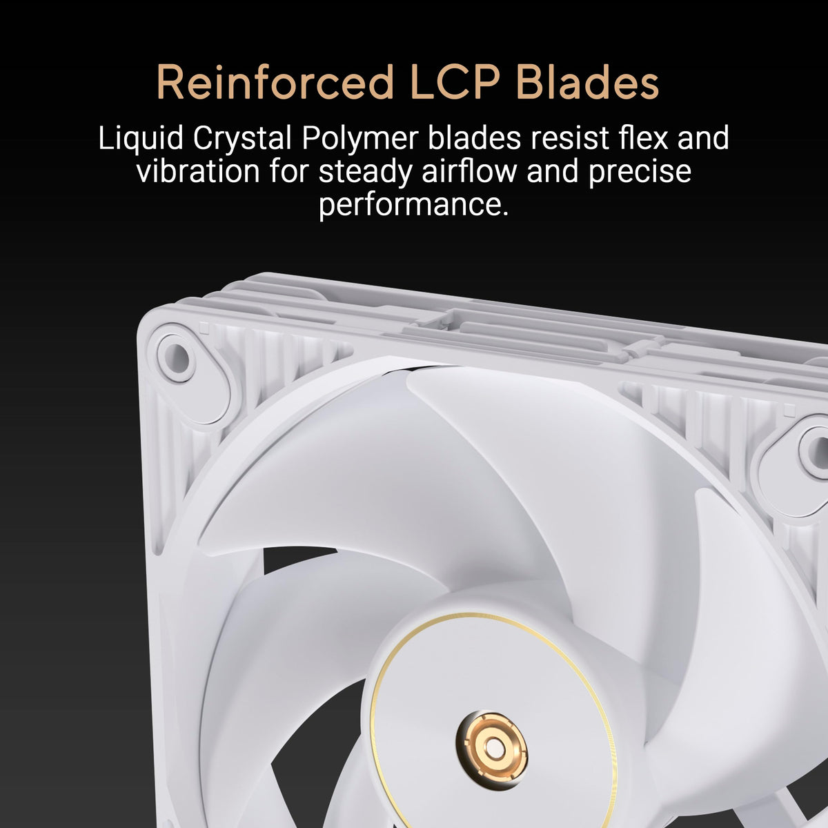 ASUS ProArt PF120 120mm PWM Fan White Edition, 3000RPM, High Airflow/Static Pressure, Daisy-Chain Design
