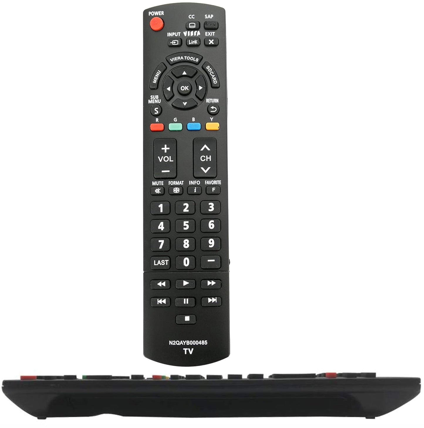 N2QAYB000485 Remote Control Replacement for Panasonic Plasma Viera LCD LED TVs