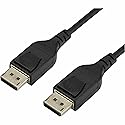 StarTech.com 2m VESA Certified DisplayPort 1.4 Cable - 8K 60Hz HBR3 HDR - 6ft Super UHD DisplayPort to DisplayPort Monitor Cord - Ultra HD 4K 120Hz DP