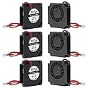 XIITIA 6pcs 4010 5V Turbine Fan 40x40x10mm DC Turbo Fan Bearing Blower Radial Cooling Fans with 2 Pin Terminal for 3D Printer Parts