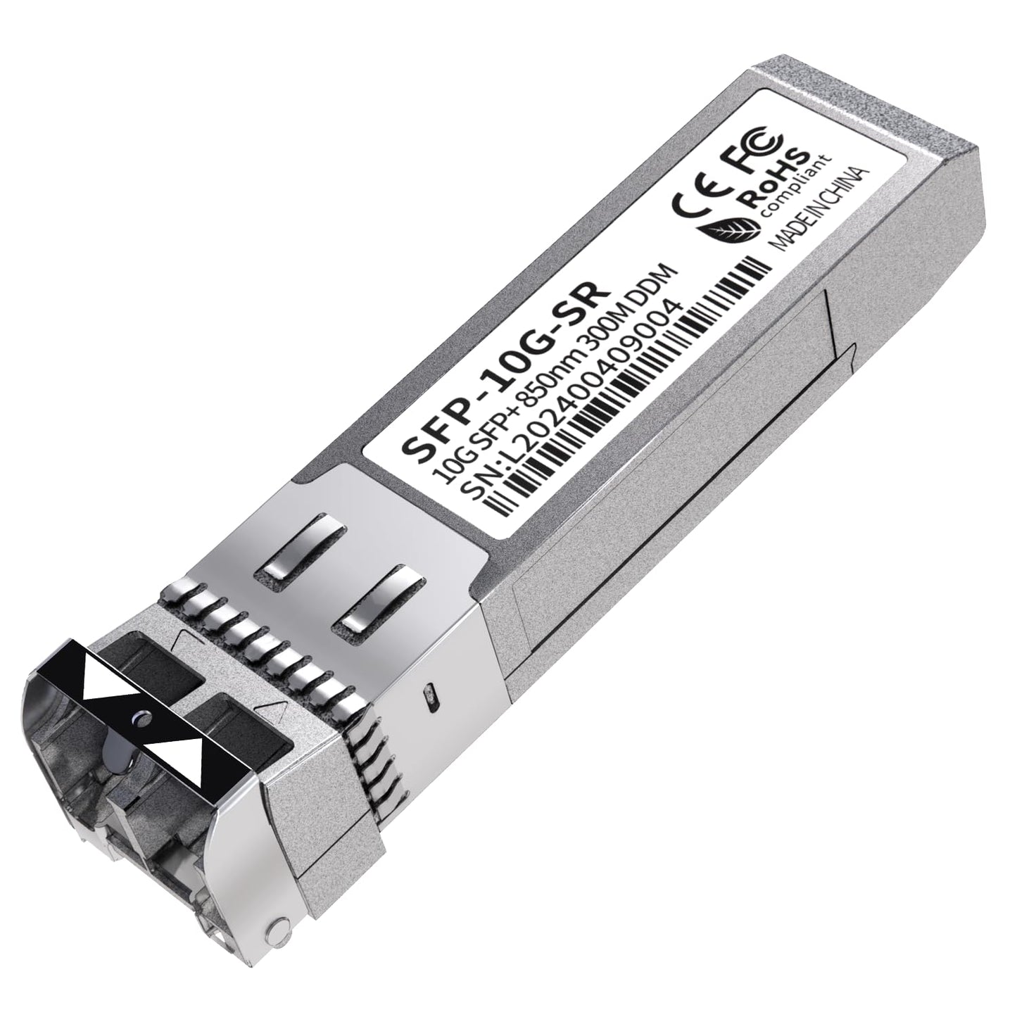 10G SFP+ LC Module, 10GBase-SR Multi-Mode Ethernet Transceiver, 850nm MMF up to 400m - Compatible with Cisco, Meraki, Ubiquiti, Mikrotik, Netgear