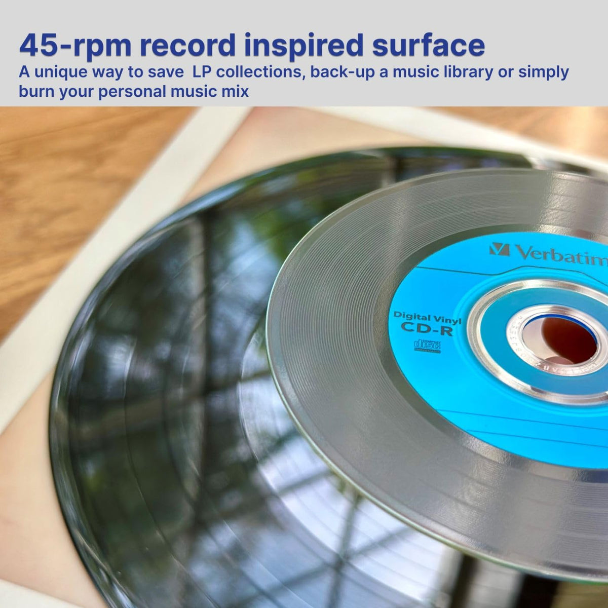 Verbatim Digital Vinyl CD-R 700MB 52X Recordable Discs, 50 Pack