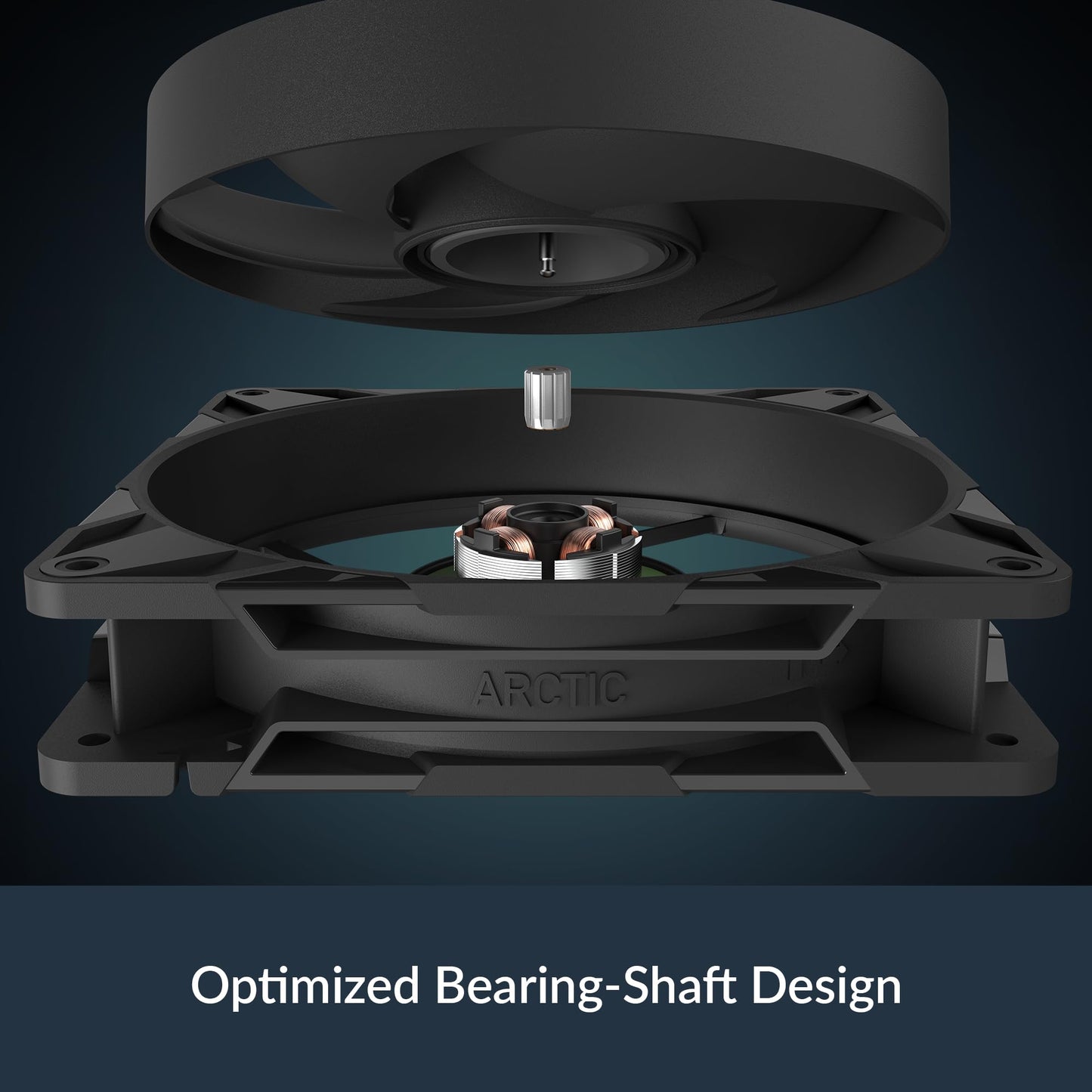 ARCTIC P14 Pro Reverse - 140 mm Premium Fan with Reverse Airflow, PWM Fan with Y Cable Splitter, 400-2650 RPM, 0 RPM <5% PWM, hydrodynamic Bearing