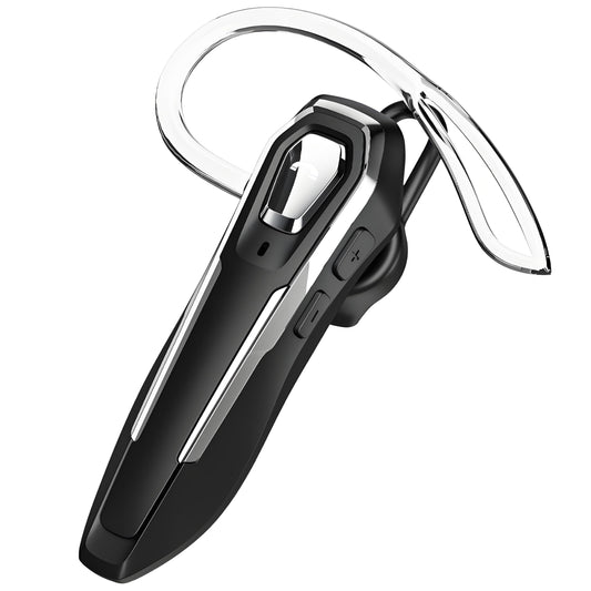 Single Ear Bluetooth Headset V5.4 Noise Canceling Microphone, Bluetooth Earpiece, 36Hrs Talk Time, Hands-Free Wireless Headset