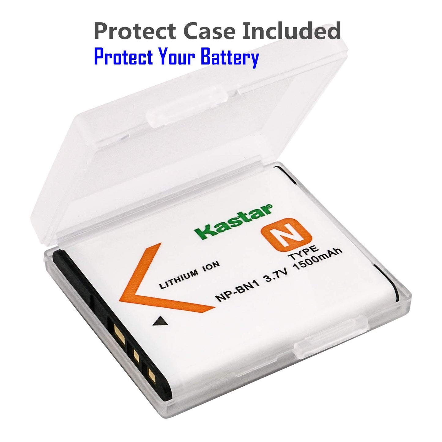 Kastar Battery (X2) & LCD Slim USB Charger for Sony NP-BN1 NPBN1 BC-CSN and Cyber-Shot DSC-QX10 QX30 QX100 DSC-TF1 DSC-TX10 TX20 TX30 DSC-W530