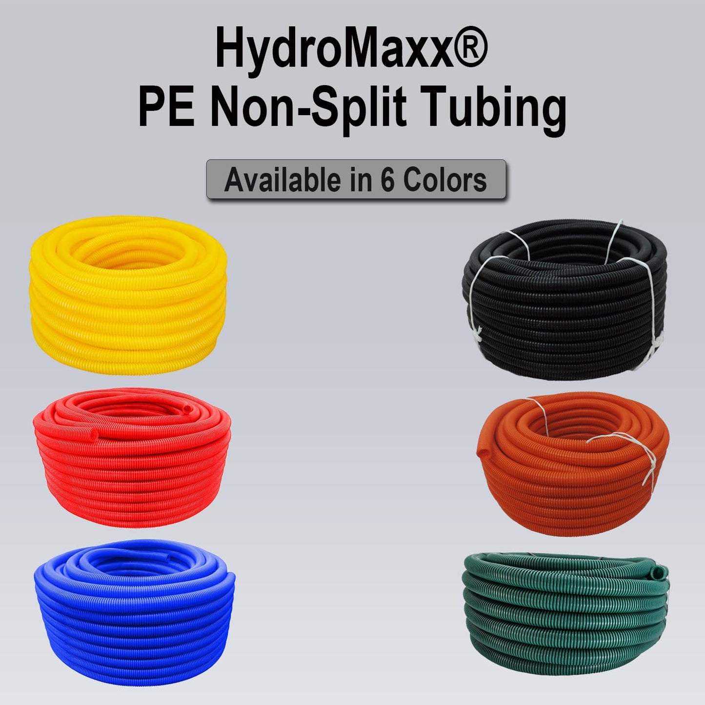 Flexible Polyethylene HDPE Non-Split Corrugated Wire Loom Tubing (Blue, 1" Dia. x 100 ft)