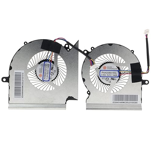 Replacement CPU+GPU Cooling Fan for MSI GE65 Raider GL65 GP65 WE65 9TI 9TJ Leopard MS-16U1 PABD07012SH N425 PAAD06015SL N426