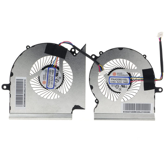 Replacement CPU+GPU Cooling Fan for MSI GE65 Raider GL65 GP65 WE65 9TI 9TJ Leopard MS-16U1 PABD07012SH N425 PAAD06015SL N426