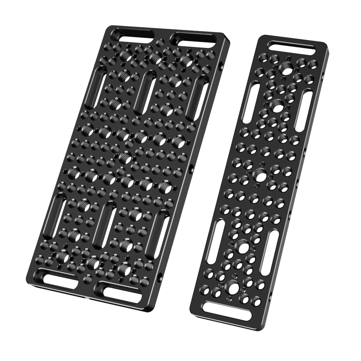 DINESK Camera Cheese Plates Set(Custom 2-Pack) with 1/4" & 3/8" Threads,Multi-Function Extension Cheese Plate(Wide & Narrow) for Tripod ,Cameras