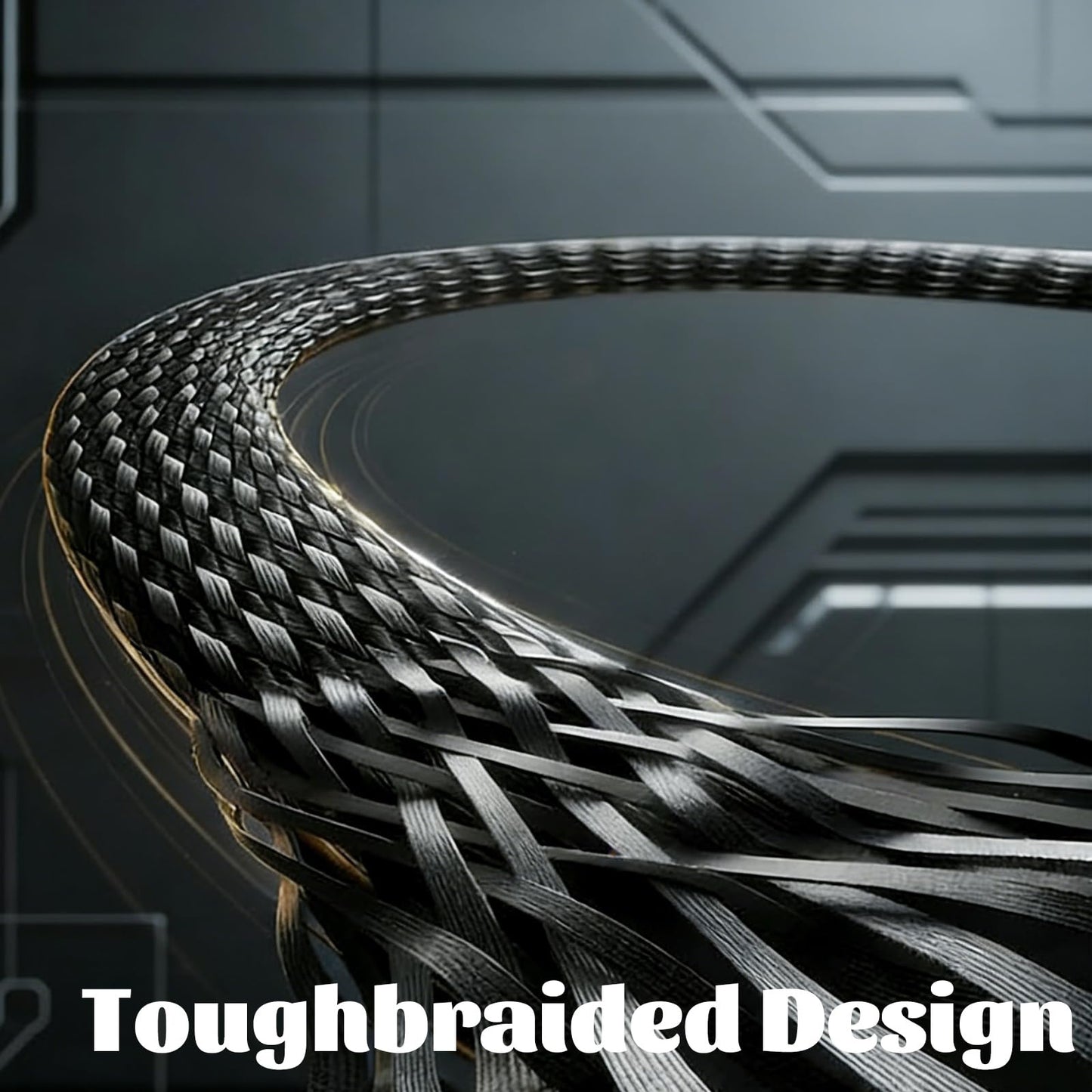 240w Braided Fast Charging Cable with Built-In Phone Stand,Invisible Stand Charging Cable,2026 New Foldable Durable USB-C Cord,90 Degree USB C Cable