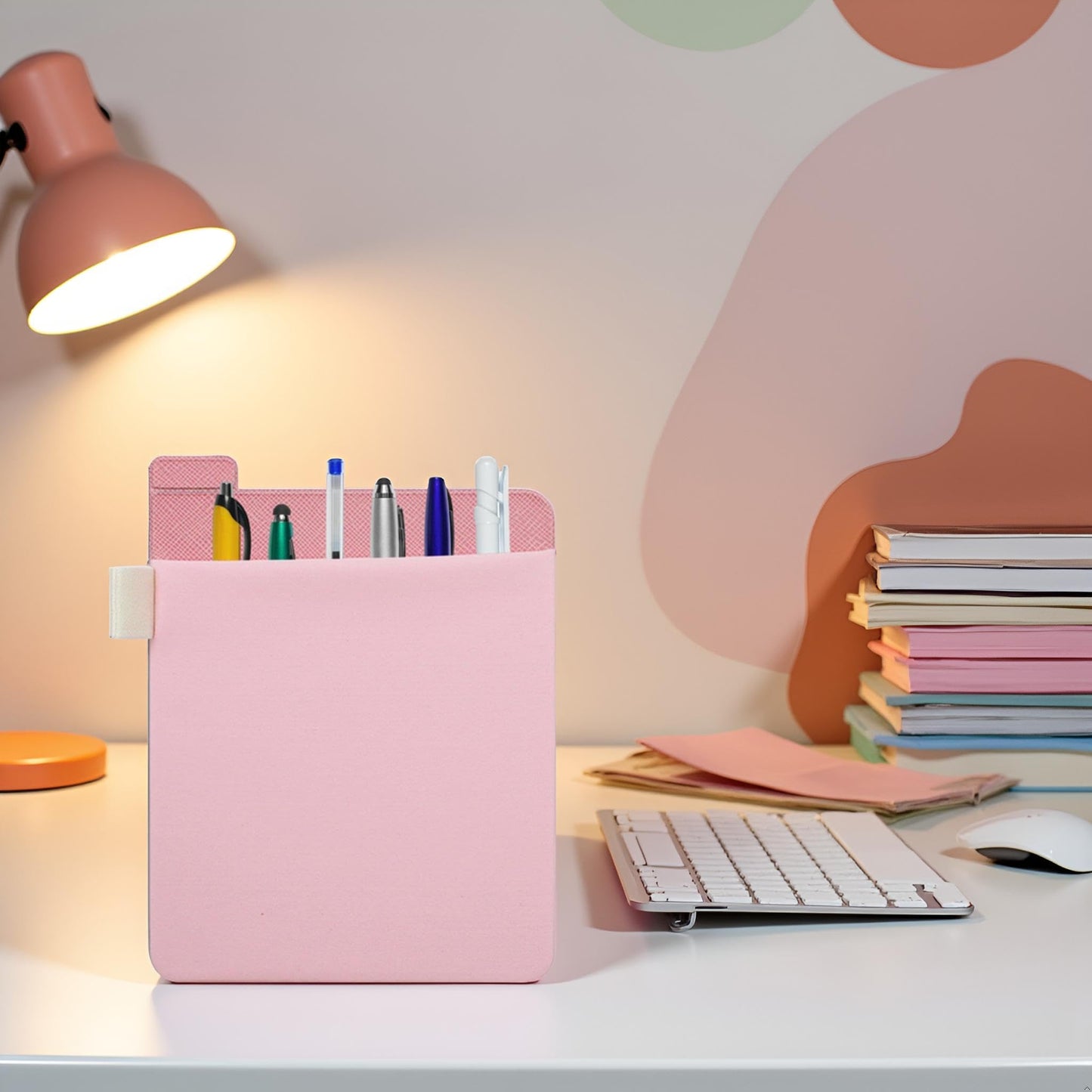 YuanHolumid Pink External Hard Drive Holder - External Hard Drive Adhesive Carrying Case,Reusable Sleeve Storage Organizer Computer Hard Drive Bags