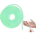 Spiral Cable Protector, Chargers USB Data Cable Protect Sleeve for Phone Earphone, Pet Chew Cables Protector, 1.6m/5.25ft (Green)