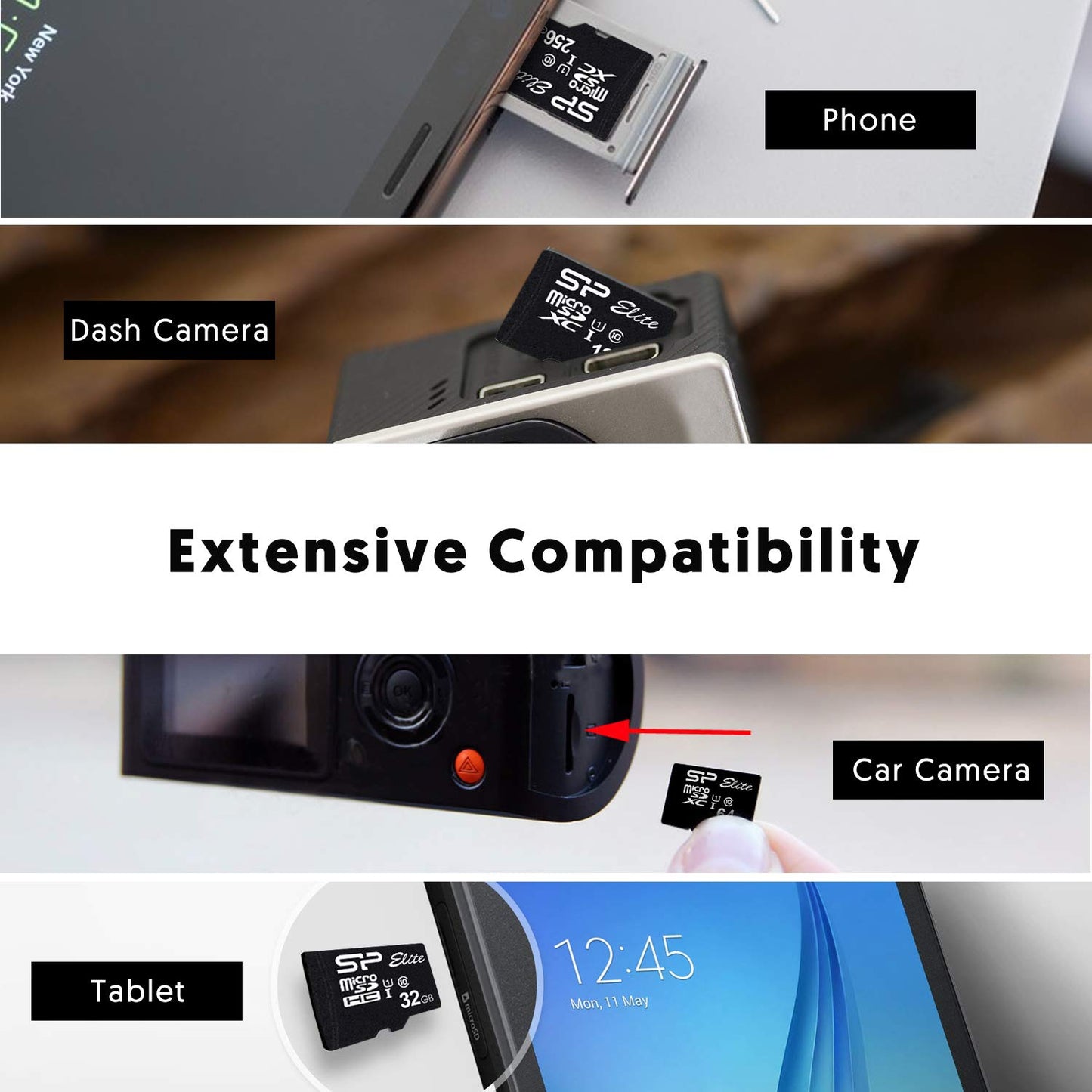 Silicon Power Elite 32GB MicroSD Card with Adapter