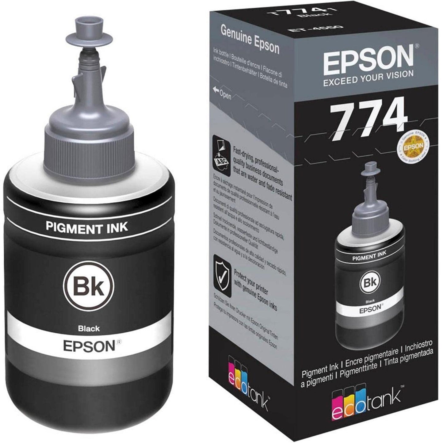Epson Original EcoTank 774 Black Ink Bottle - T774120