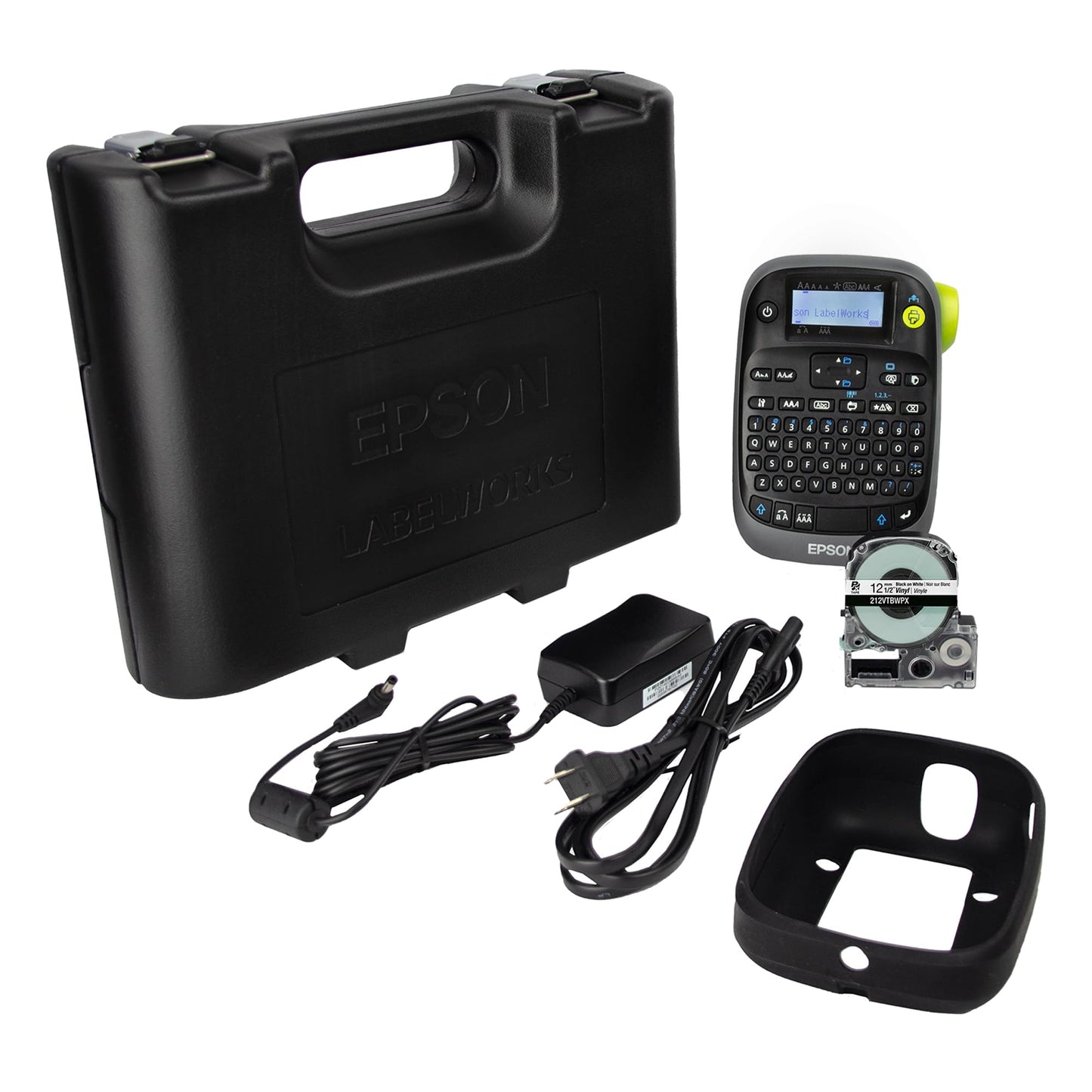 LABELWORKS Epson LW-PX300VP Industrial Label Maker Complete Kit - with Accessories, Sticker Labels, Magnetic Tape Compatible, Only Uses 203 & 205