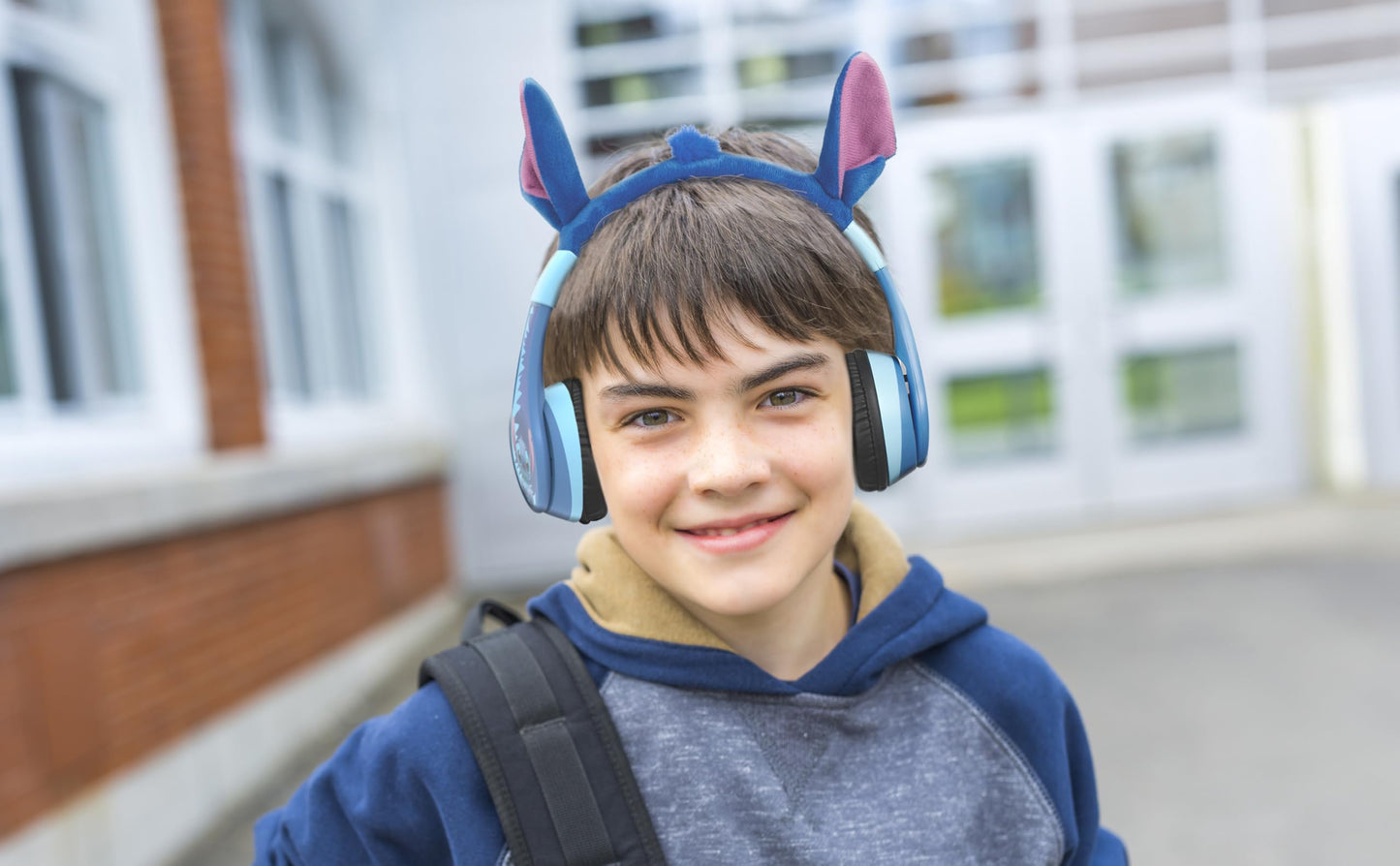 Disney Stitch Bluetooth Headphones for Kids, Wireless Headphones for School, Home or Travel