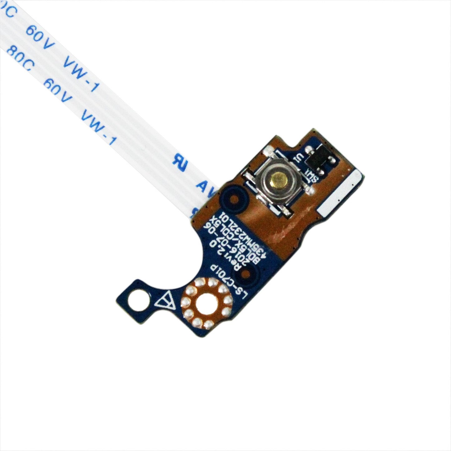 Zahara Power Switch Button Board with Cable Replacement for HP 15-ay061nr 15-ay065nr 15-ay067nr 15-ay068ca 15-ay068nr