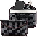 Tuulin 2 Pack Faraday Bags for Smartphones & Car Keys, Signal Blocking Pouch, RFID & Key Fob Protector, Privacy Shield for Credit Cards & Keyless