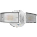 Lithonia Lighting HomeGuard 2-Light LED Outdoor Flood Lights, Outdoor LED Lights, Dusk to Dawn Sensor, Adjustable Lumens, Selectable Color, Square