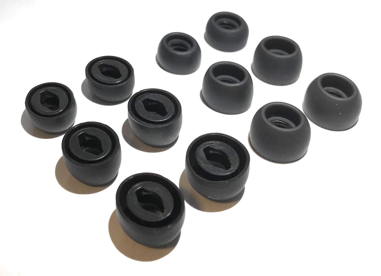 Samsung Galaxy Buds Pro Replacement Rubber Earbud Tips Headphones Ear Tips, 6 Pairs Small, Medium and, Large (Black)