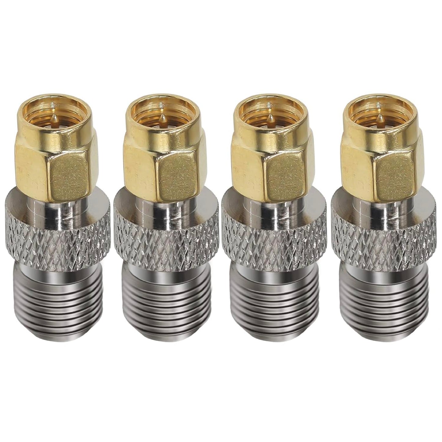 CESS SMA to F-Type Adapter Connector - SMA Male to F Female, 4 Pack