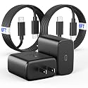 [2 Pack] 2026 45W Super Fast Charger USB C with 6FT Type C Cable, Fast Charging Android Phone Charger for Samsung Galaxy S26 Ultra/S26+/S26/S25