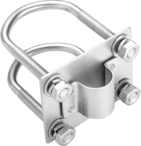 Helium Antenna Mast Mount for Pole Mounting Fixed U-Bolt Clamp Hardware Bracket Outdoor Roof Lora Hotspot Mining RAK Bobcat Nebra Sensecap Synchrobit