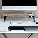 Anji Mountain Monitor Stand - Desktop Organizer & Laptop Riser, Ergonomic Monitor Riser, Space-Saving Monitor Stand for Desk, Durable Construction
